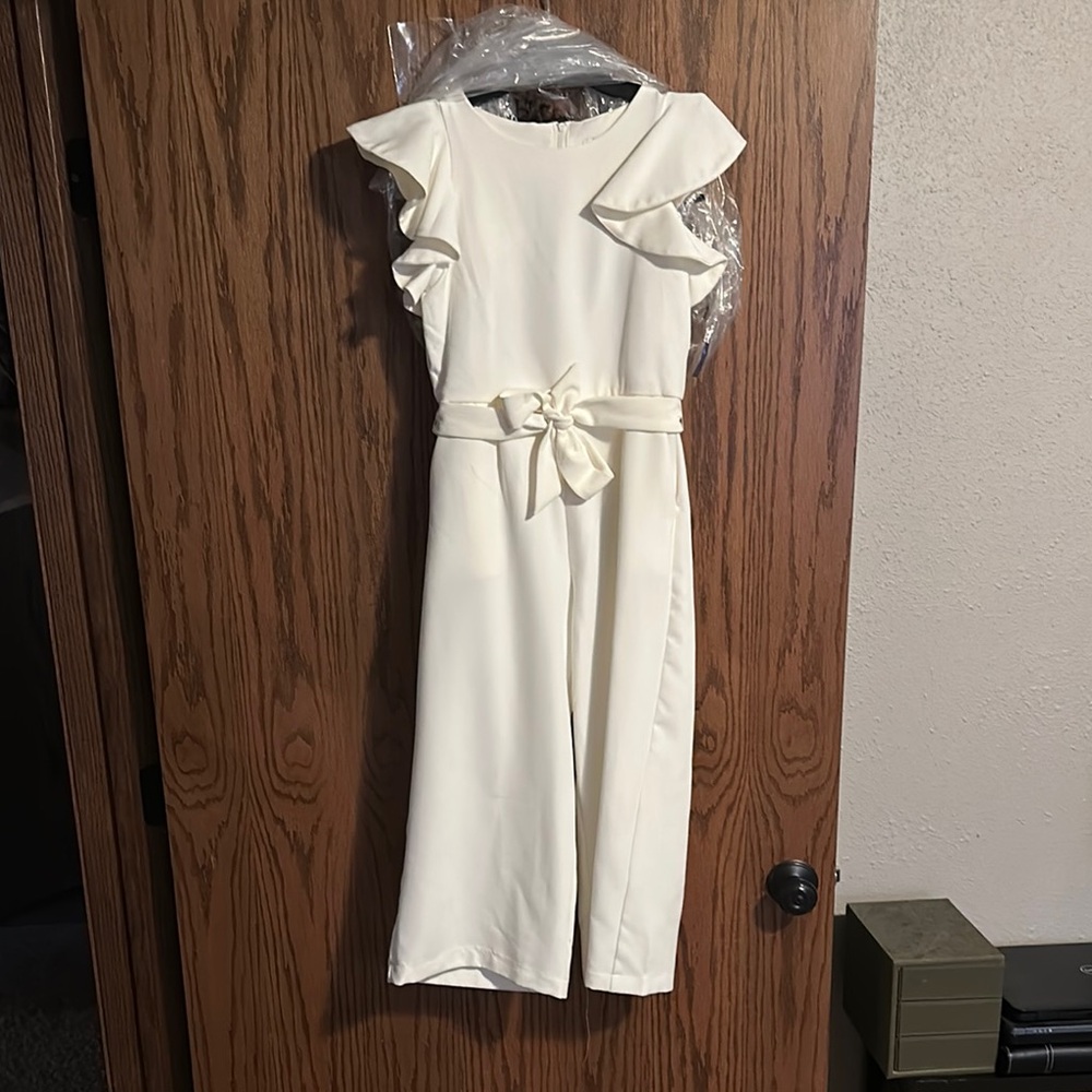 Elegant Cream Kids Formal Dress